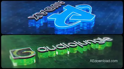 Digital Extrusion Logo Logo Stings template preview