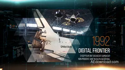 Digital Frontier Slideshow Video Displays template preview