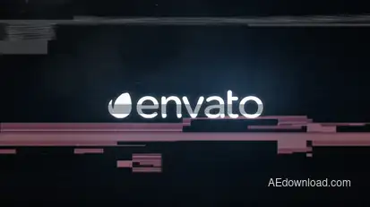 Digital Glitch Logo Logo Stings template preview