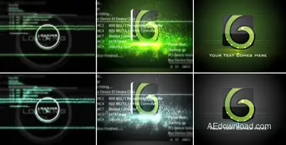 Digital Glitch Logo Logo Stings template preview