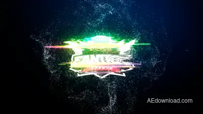 Digital Glitch Logo Logo Stings template preview