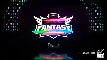 Digital Glitch Logo Reveal Logo Stings template preview