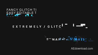 Digital Glitch Titles // Sound Fx Titles template preview
