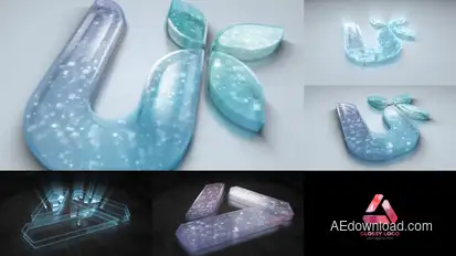 Digital Glossy Logo Logo Stings template preview