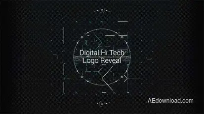 Digital Hi Tech Logo Reveal Logo Stings template preview