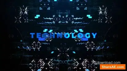 Digital HUD Titles Openers template preview