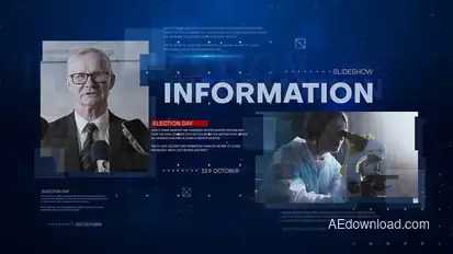 Digital Information News Video Displays template preview