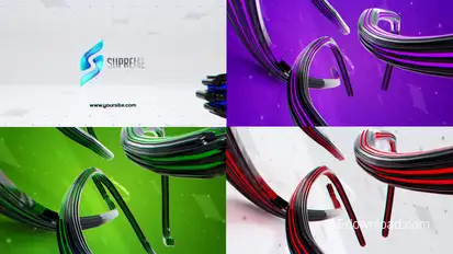 Digital Lines Unveil Logo Stings template preview