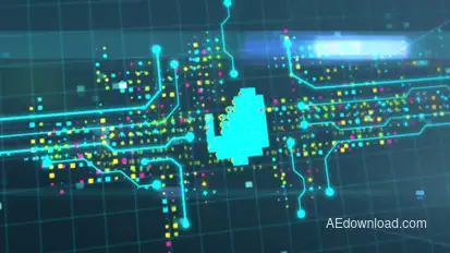 Digital Logo Opener Logo Stings template preview