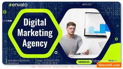 Digital Marketing Agency Presentation Openers template preview