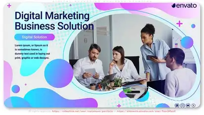 Digital Marketing Business Solution Product Promo template preview