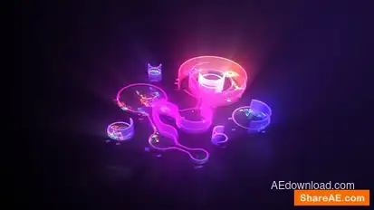 Digital Matrix Logo Intro Logo Stings template preview