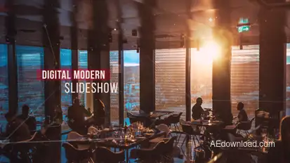 Digital Modern Slideshow Video Displays template preview