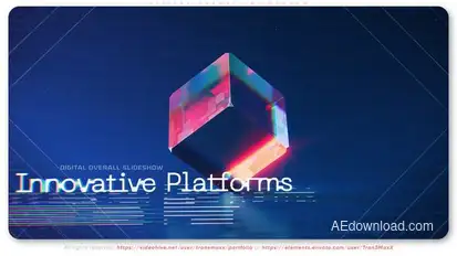 Digital Overall Slideshow Video Displays template preview