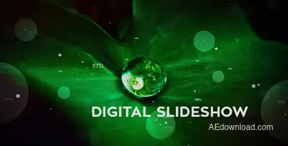 Digital Parallax Slideshow Video Displays template preview