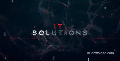 Digital Presentation Titles template preview