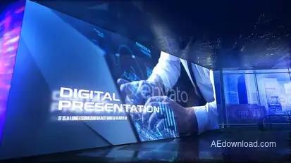 Digital Presentation Video Displays template preview