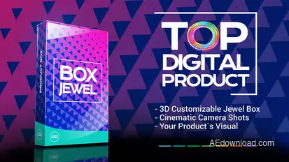 Digital Product Box Teaser Product Promo template preview