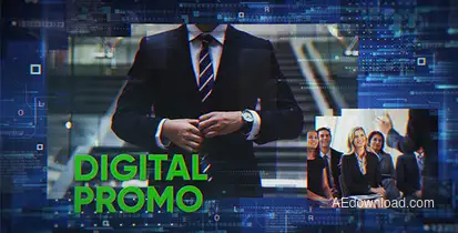 Digital Promo Video Displays template preview
