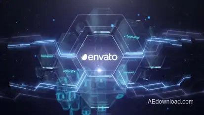 Digital Robotic Hand Presentation Logo Reveal Logo Stings template preview