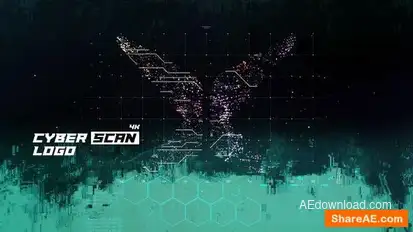 Digital Scan 4K Logo Logo Stings template preview