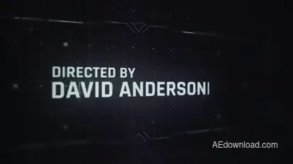 Digital Screen Credits Titles template preview