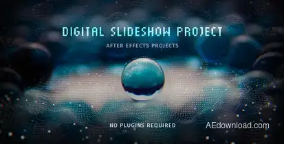 Digital Slideshow Video Displays template preview