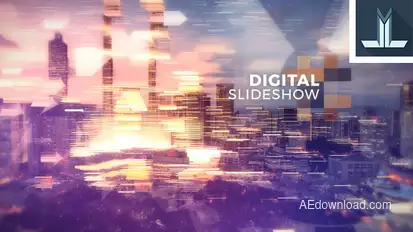 Digital Slideshow Video Displays template preview