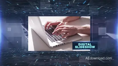 Digital Slideshow Video Displays template preview