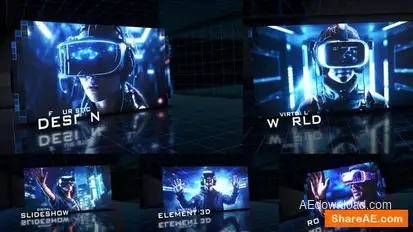 Digital Slideshow Openers template preview