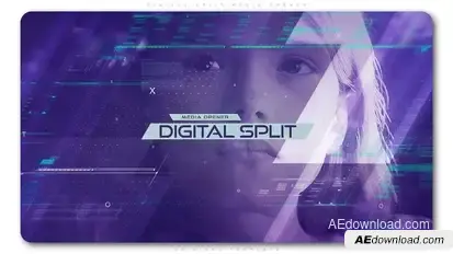 Digital Split Media Opener Openers template preview