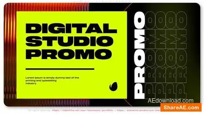 Digital Studio Promo Openers template preview