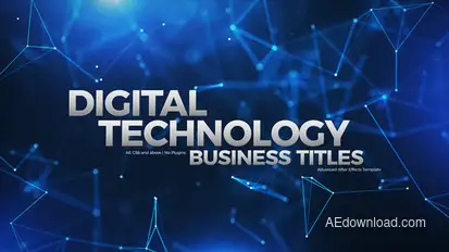 Digital Technology Business Titles Titles template preview