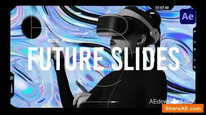 Digital Technology Holographic Intro Openers template preview