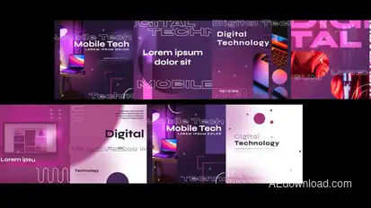 Digital Technology Post Social Media Product Promo template preview