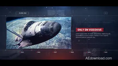 Digital Technology Timeline Video Displays template preview