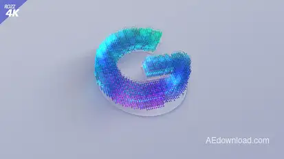 Digital White 3D Logo Logo Stings template preview