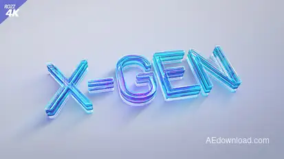 Digital White Clean 3D Logo Gloss Elements template preview