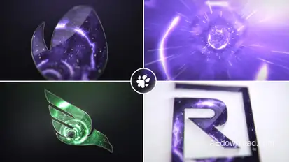 Dimensional Vortex Logo Logo Stings template preview