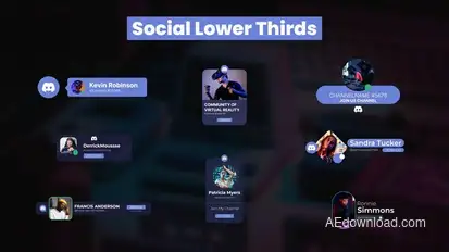 Discord Lower Thirds Elements template preview