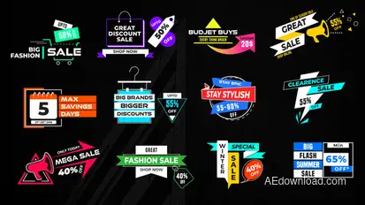 Discounts Badges Titles template preview