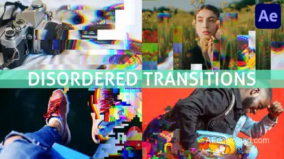 Disordered Transitions for After Effects Elements template preview