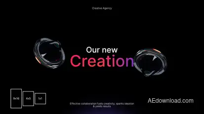 Dispersion Typography Titles template preview