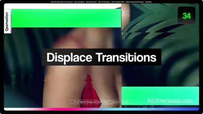 Displace Transitions Elements template preview