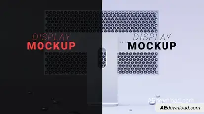 Mac Pro Display Mockup White And Black Product Promo template preview