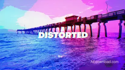 Distorted Overlays Elements template preview