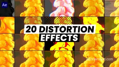 Distortion Effects Elements template preview