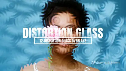 Distortion Glass Overlays Elements template preview