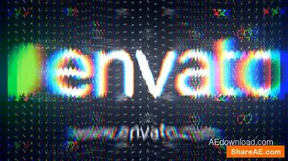 Distortion Logo Logo Stings template preview