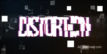 Distortion Reveal Logo Stings template preview